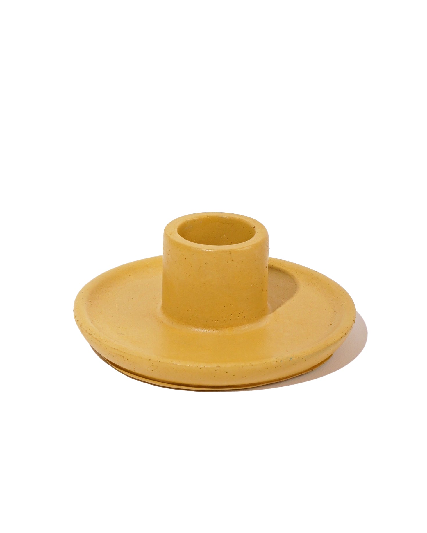 Mesa Taper Candlestick Holder - Lemon