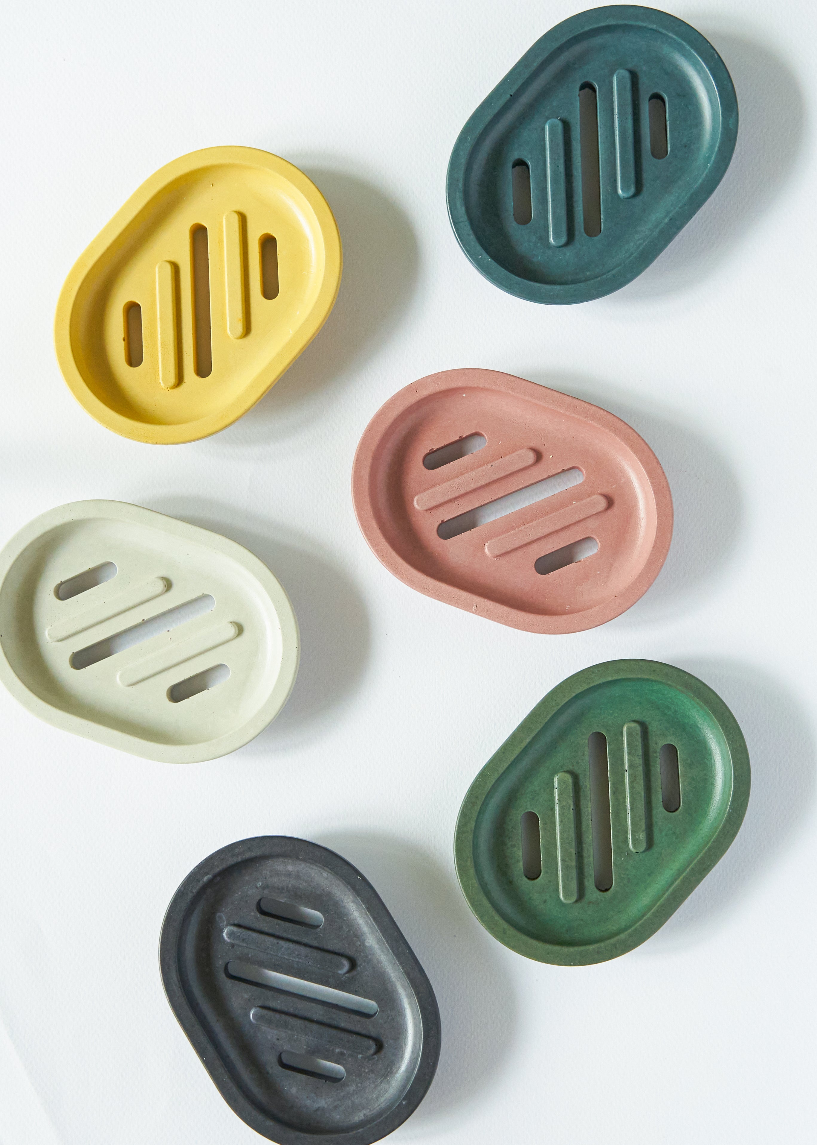 Concrete Soap Dish - Denim Blue