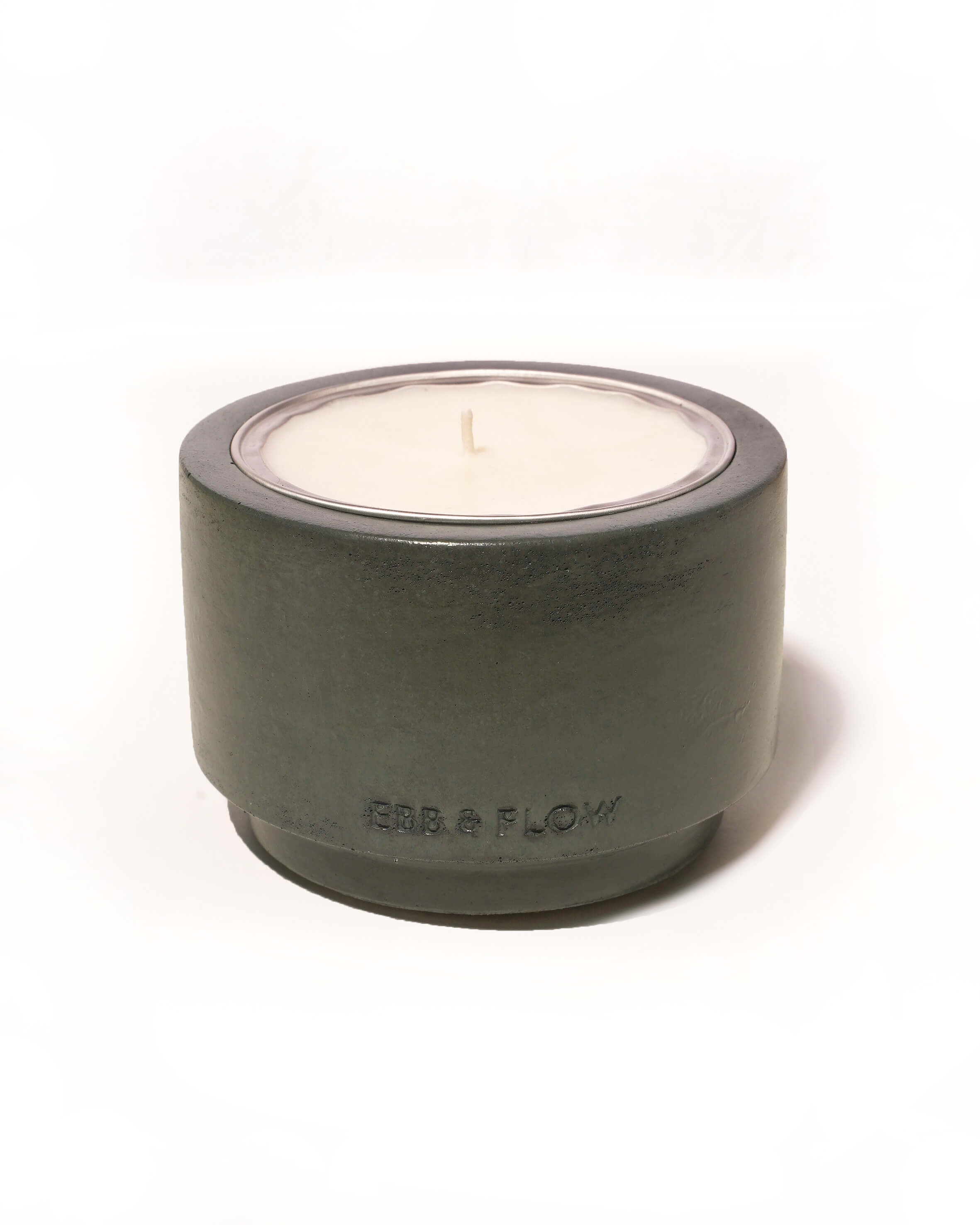 Refillable Concrete Candle - Sage & Spearmint