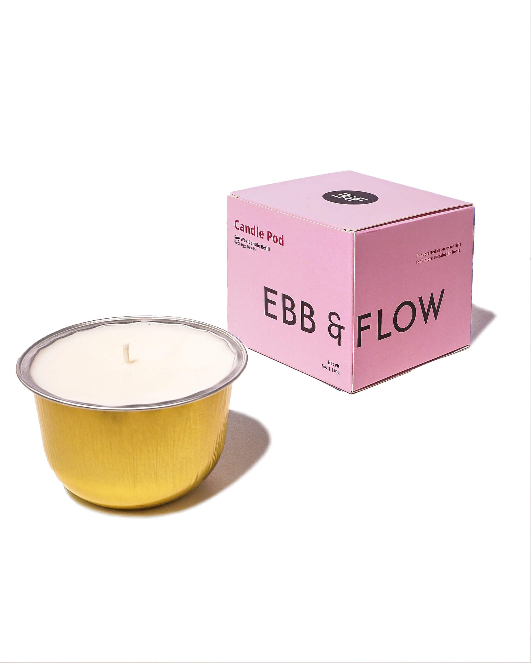 CandlePod ™ Soy Wax Candle Refill - Wild Rose & Peony Flower