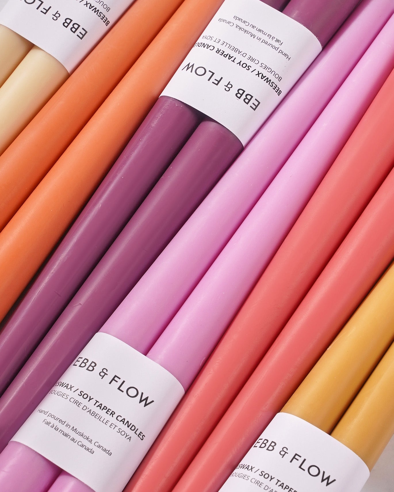 Beeswax / Soy Taper Candle Box Set - Warm