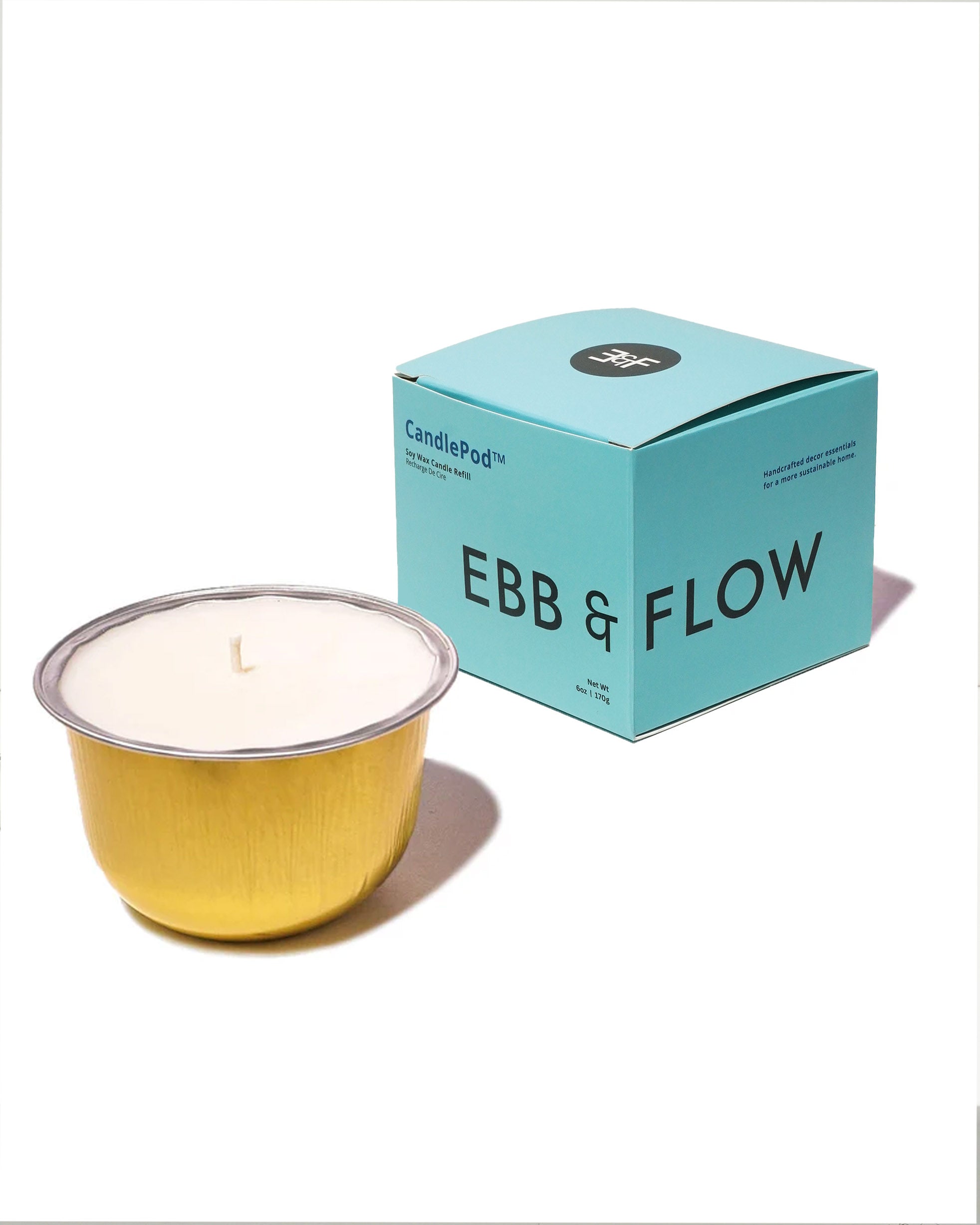 CandlePod ™ Soy Wax Candle Refill - Sea Salt & Neroli