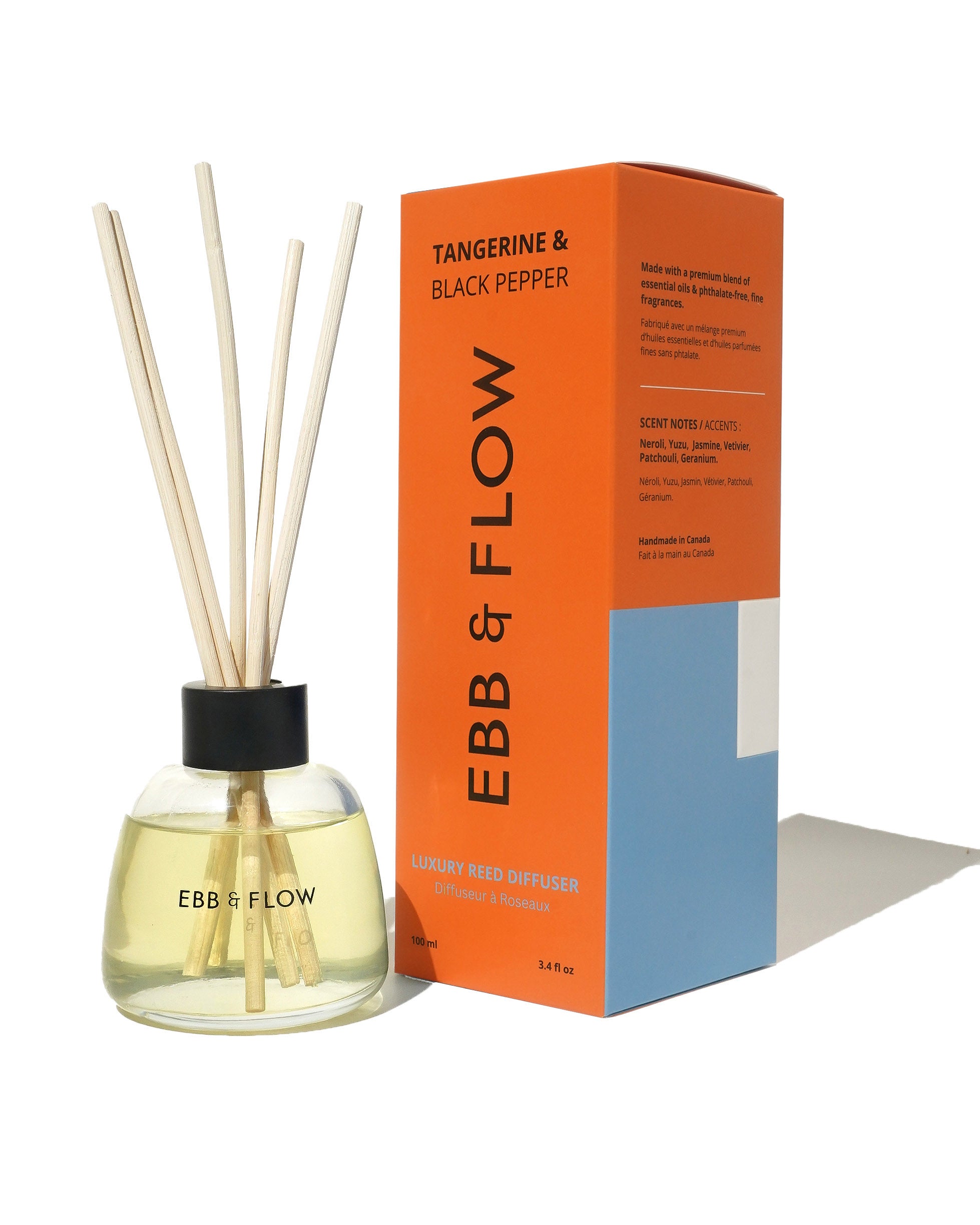 Luxury Reed Diffuser - Tangerine & Black Pepper