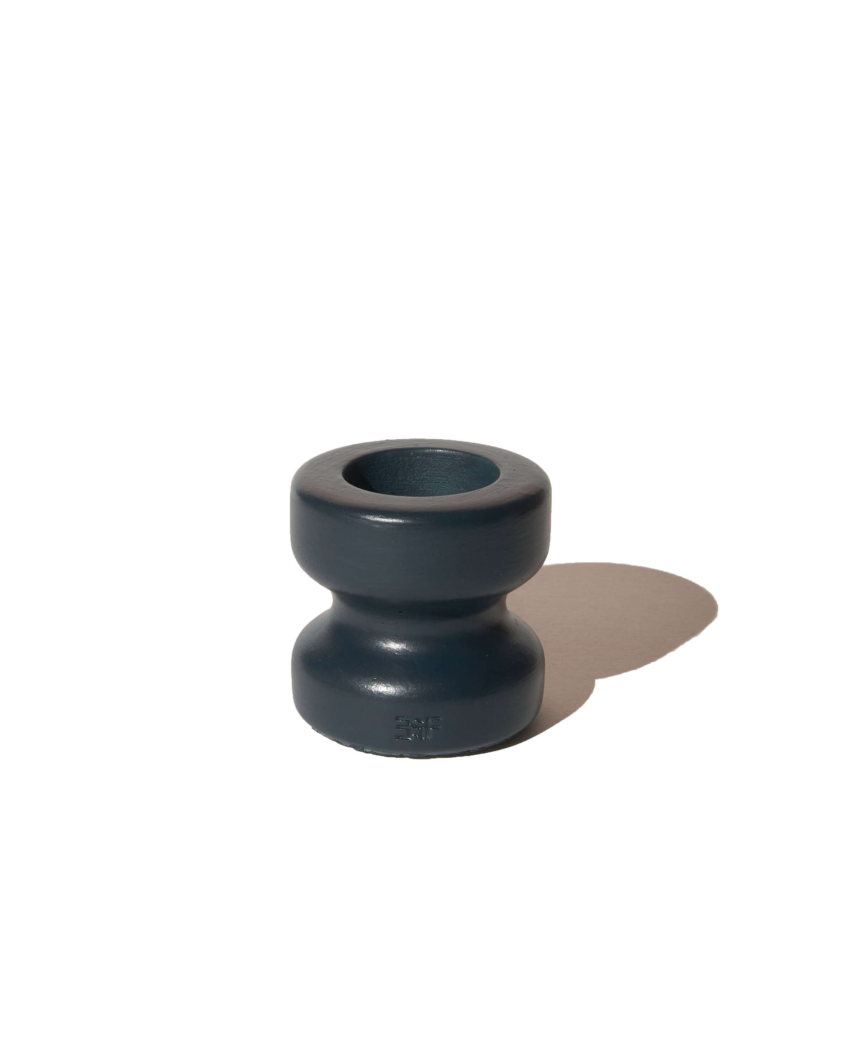 Aurora Duel Candle Holder, Small - Midnight Black