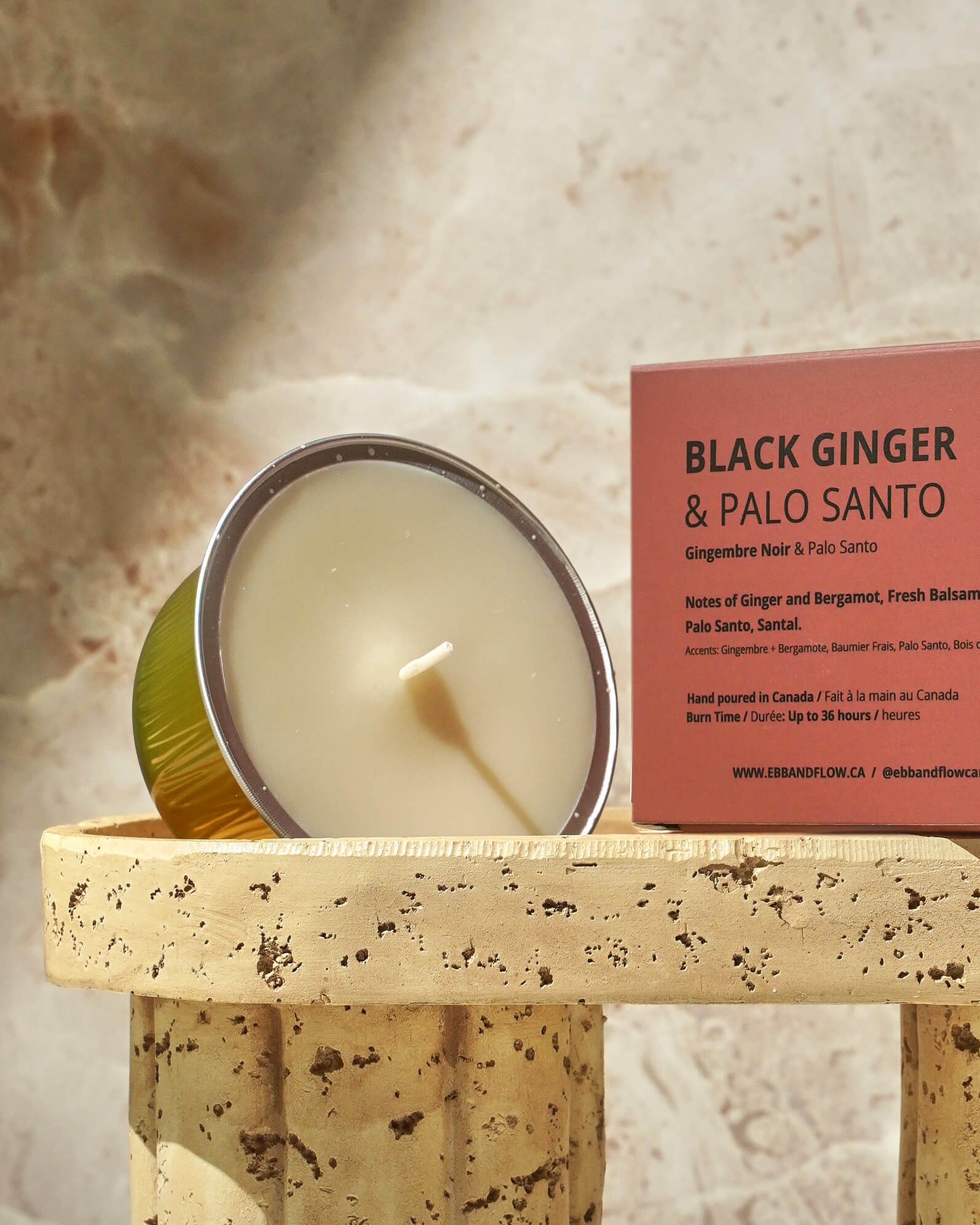 CandlePod ™ Soy Wax Candle Refill - Black Ginger & Palo Santo