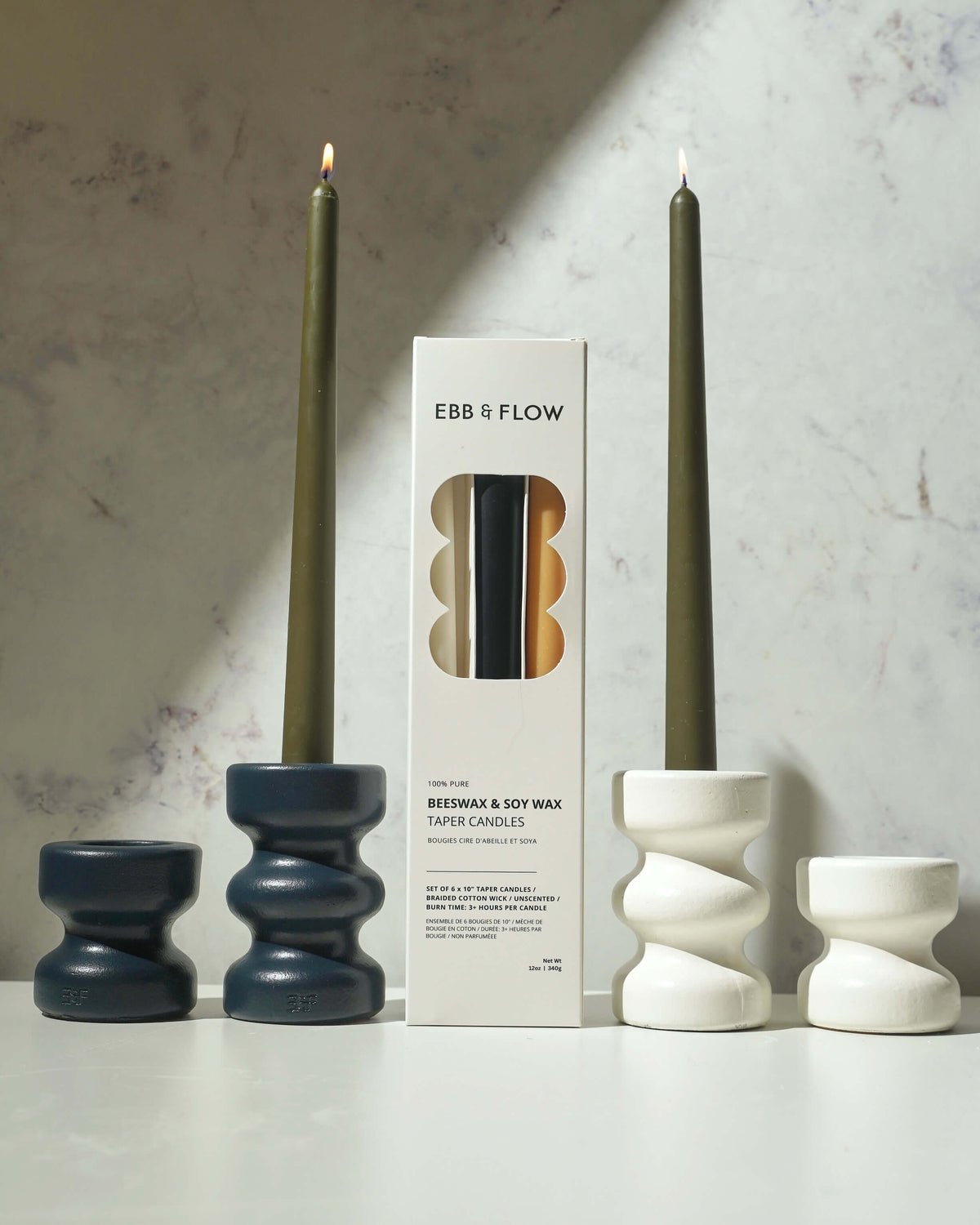 Beeswax/Soy Blend Taper Candles - Fir