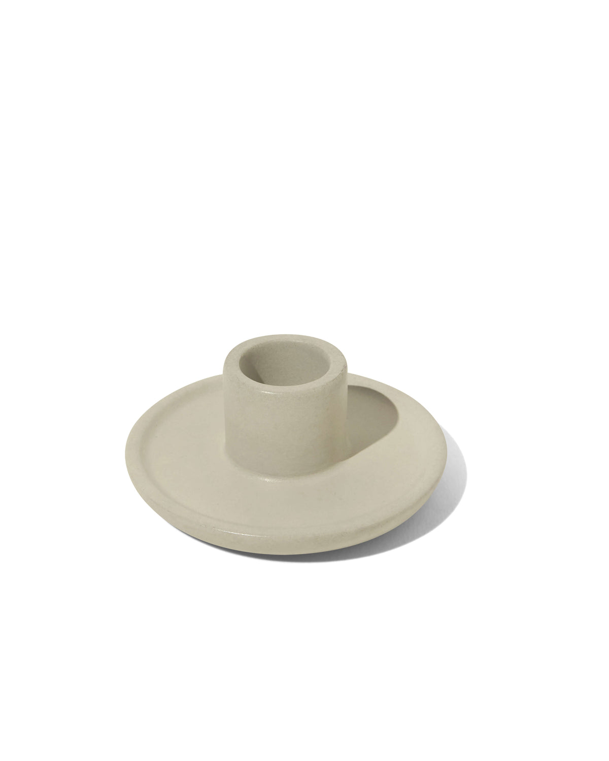 Mesa Taper Candlestick Holder - Stone