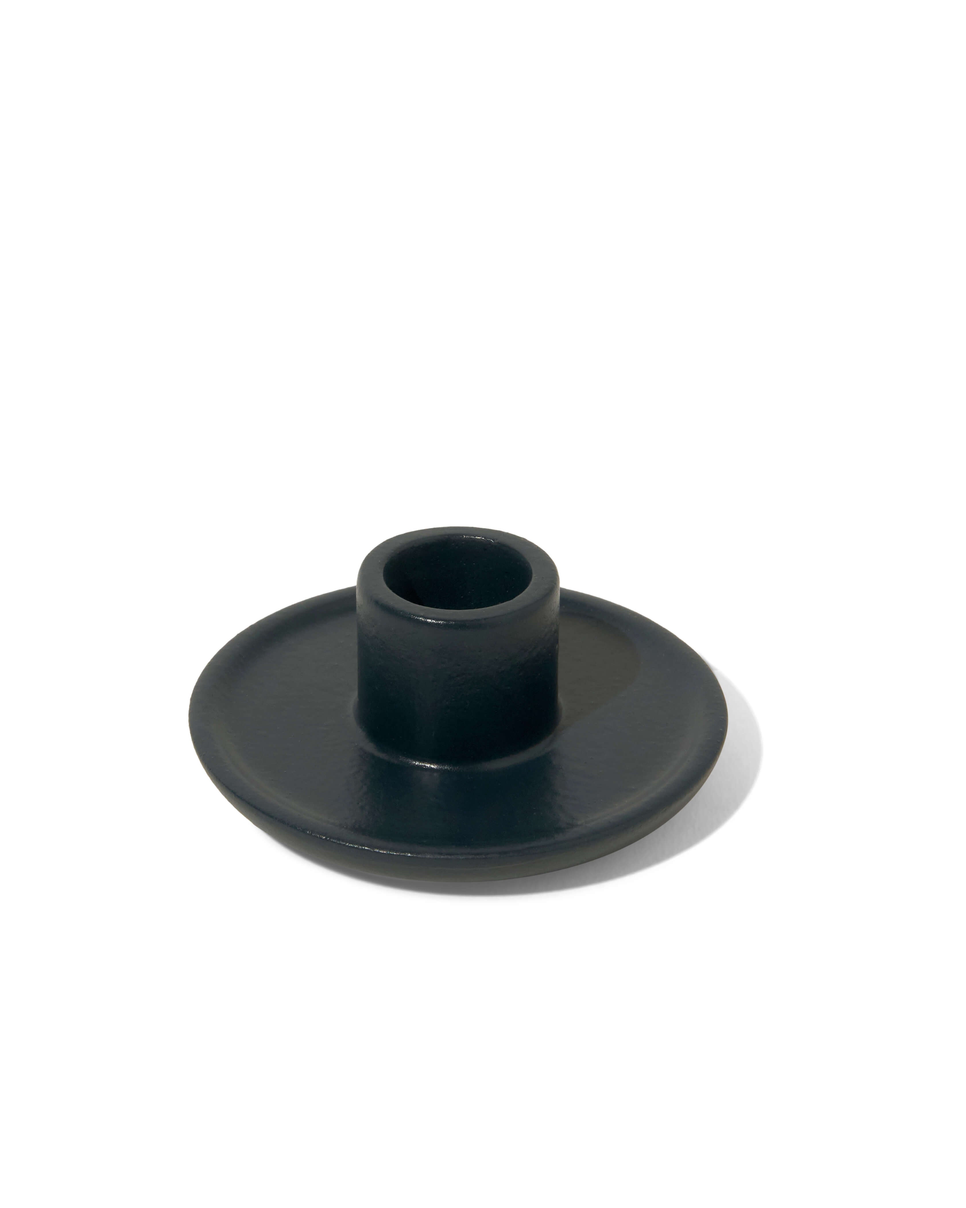 Mesa Taper Candlestick Holder - Midnight Black