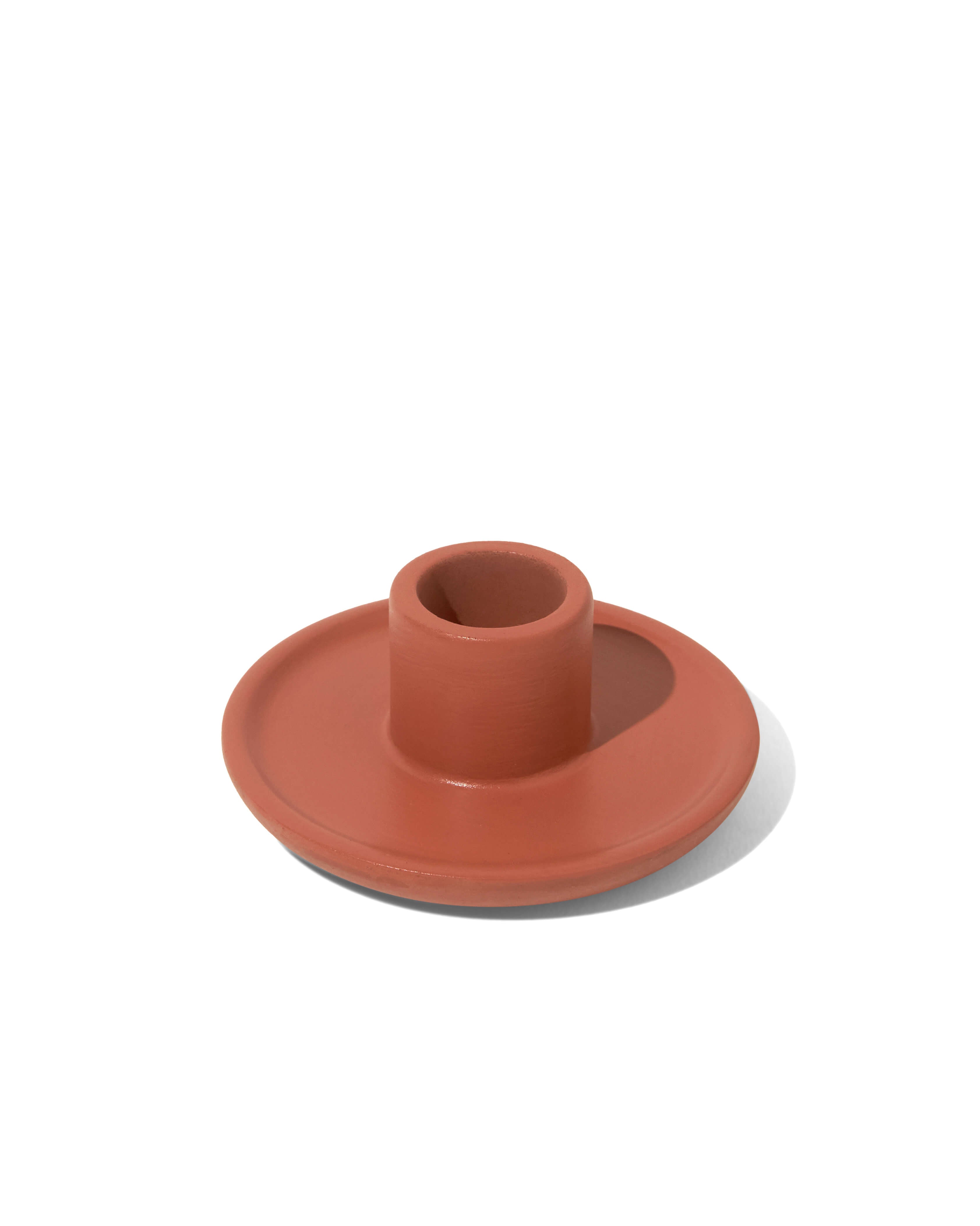 Mesa Taper Candlestick Holder - Terracotta