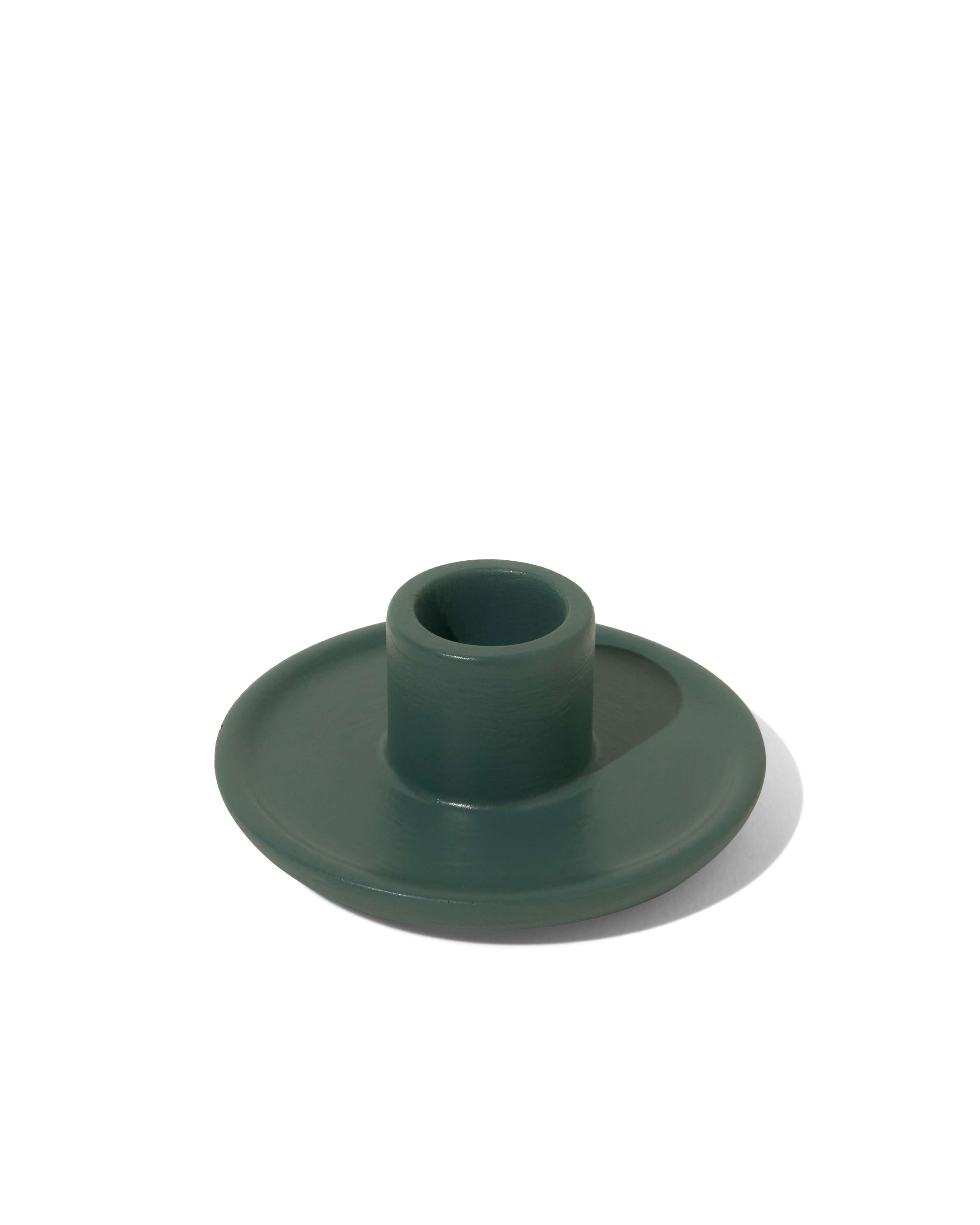Mesa Taper Candlestick Holder - Green