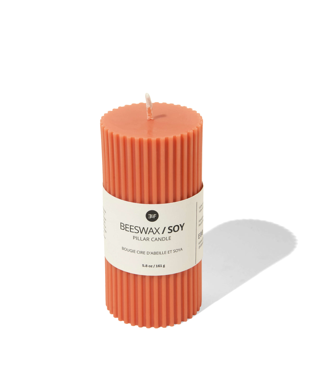 Beeswax / Soy Pillar Candle - Bellini