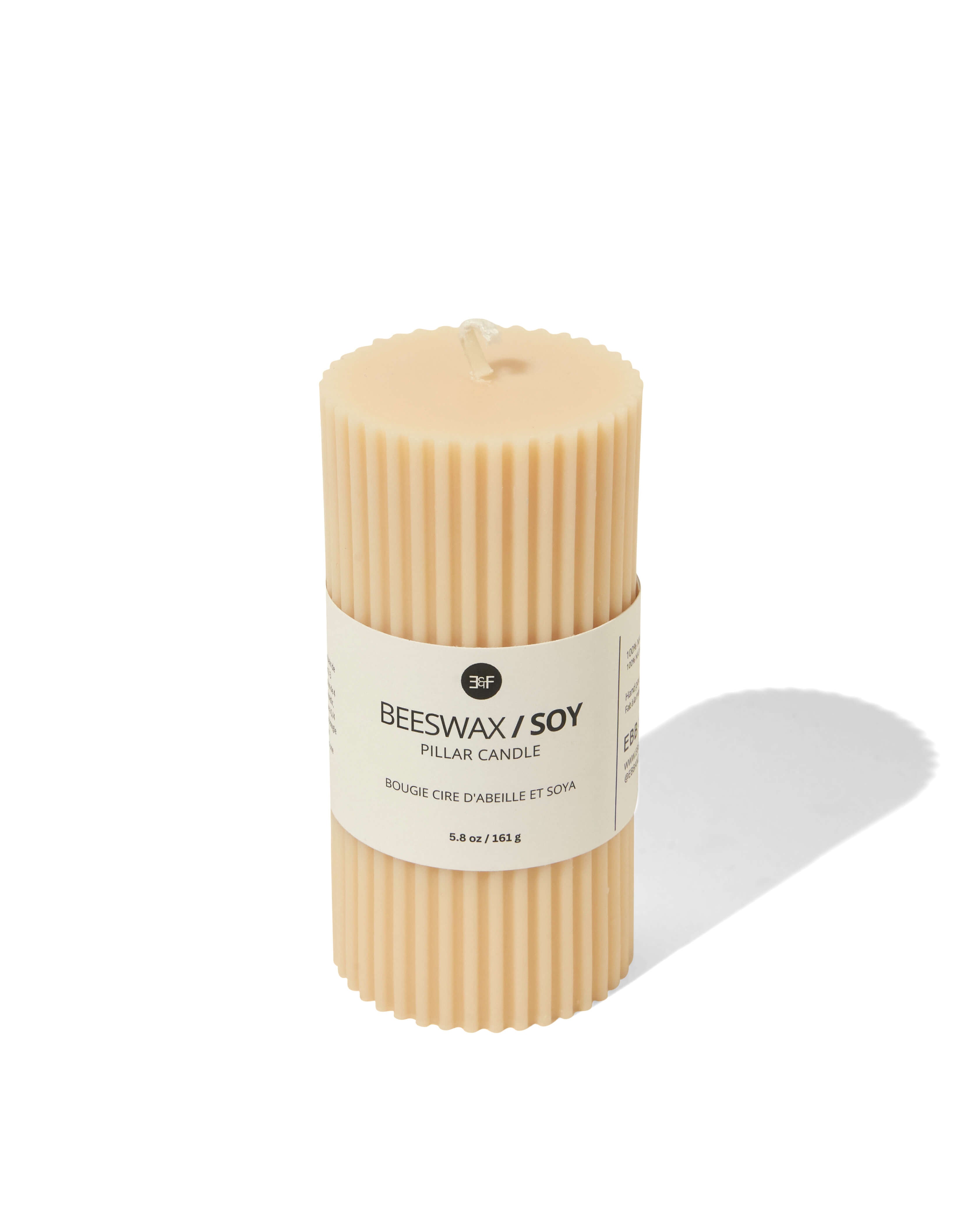 Beeswax / Soy Pillar Candle - Maize