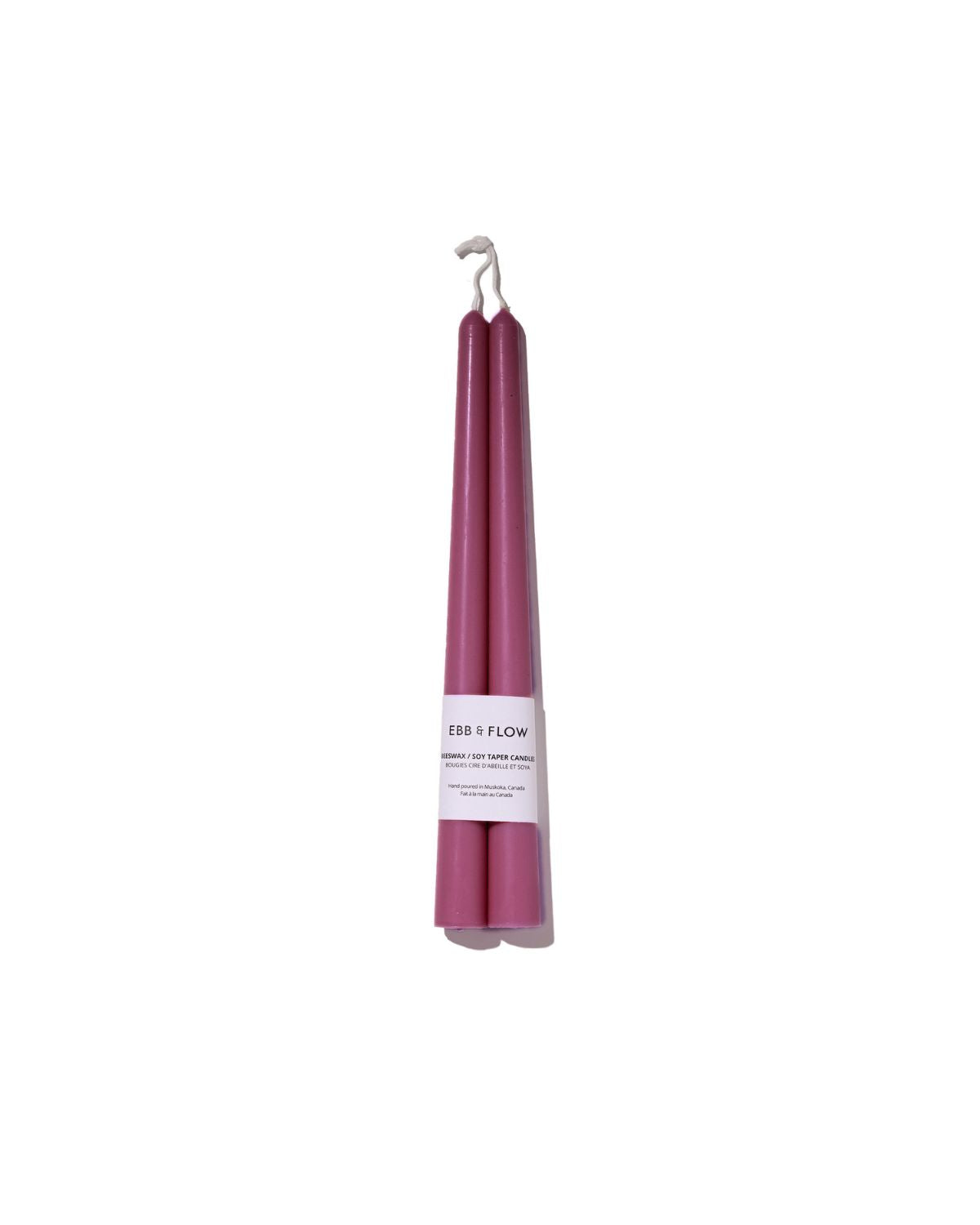 Beeswax/Soy Blend Taper Candles - Burgundy