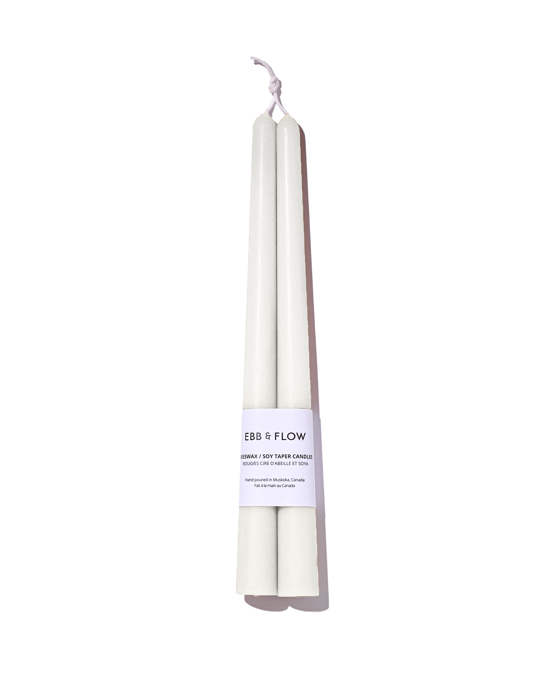 Beeswax/Soy Blend Taper Candles - Ivory