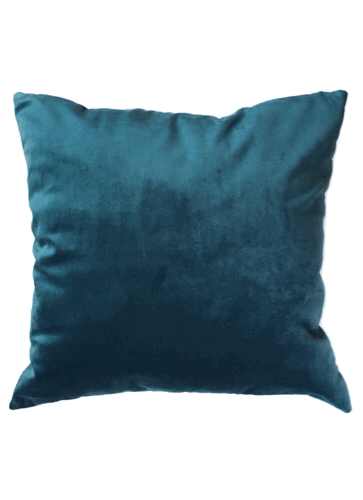 Velvet Luxe Reversible Accent Pillow Teal Dusty Blue EBB FLOW