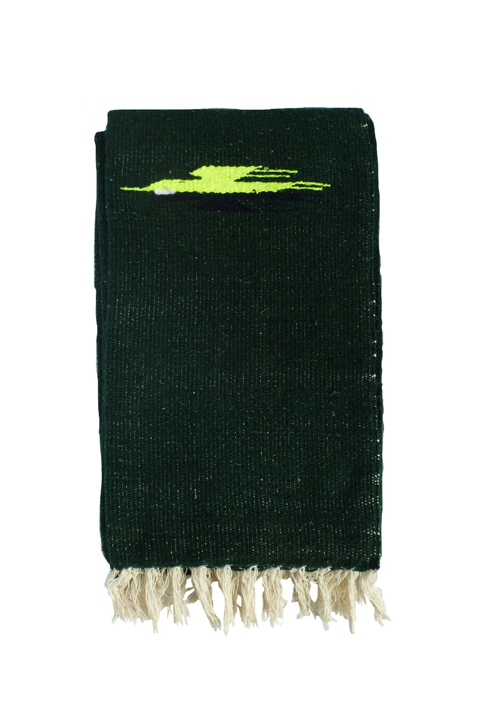 Black Thunderbird Blanket - Green