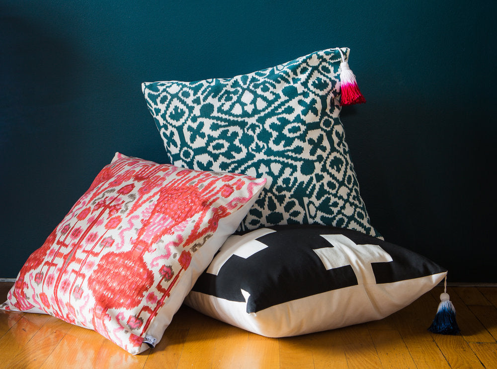 Light Coral Phoenix Pillow