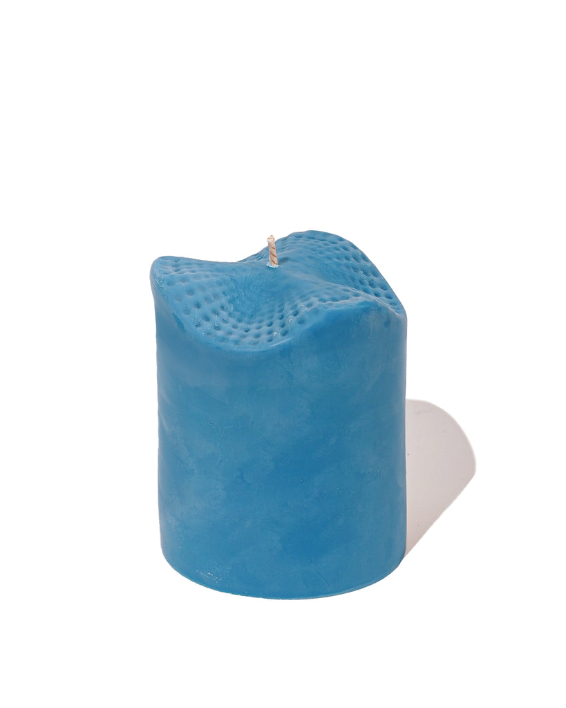 Swell Soy Wax Pillar Candle - Storm Blue