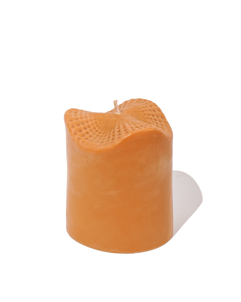 Swell Soy Wax Pillar Candle - Mustard