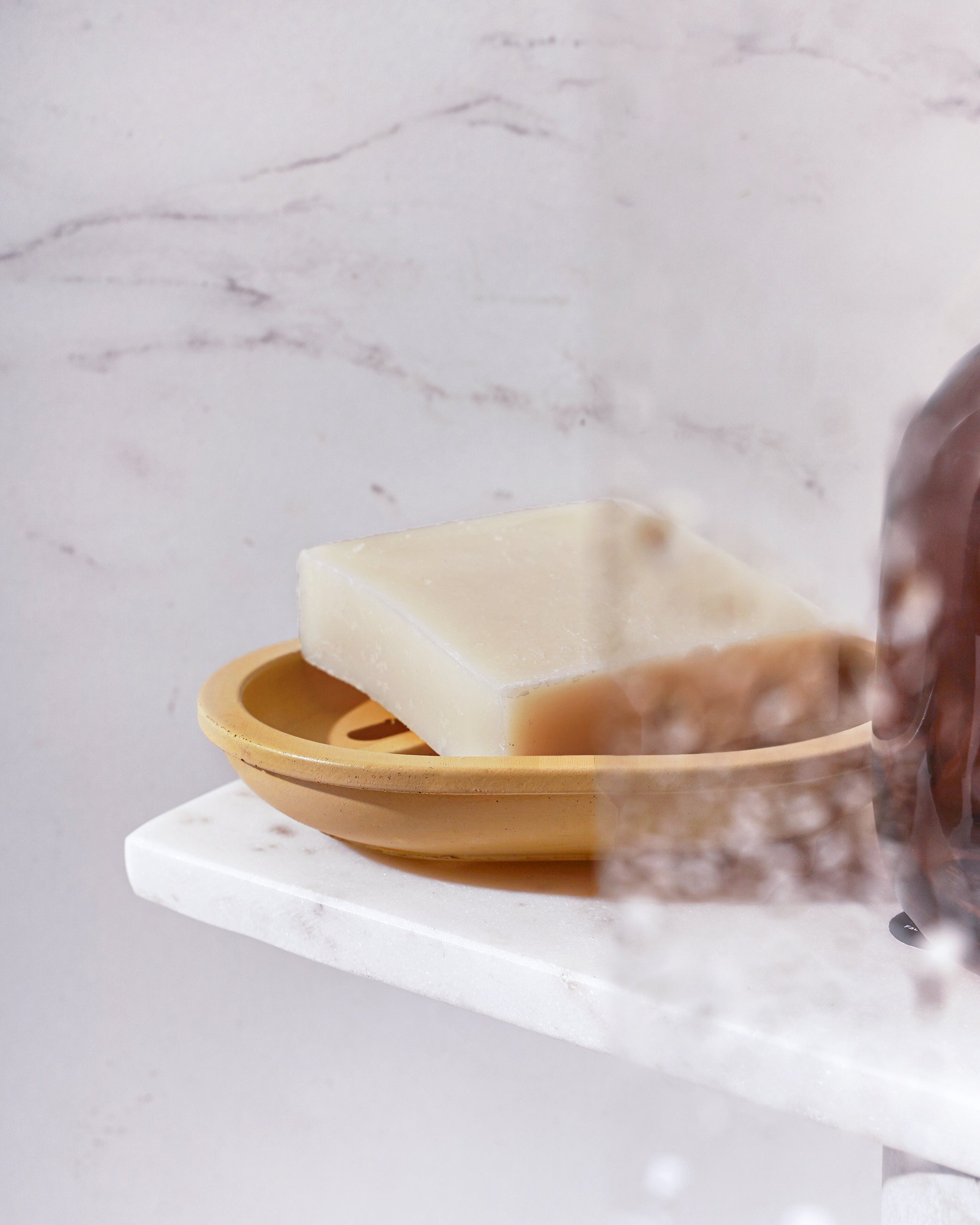 Concrete Soap Dish - Canary