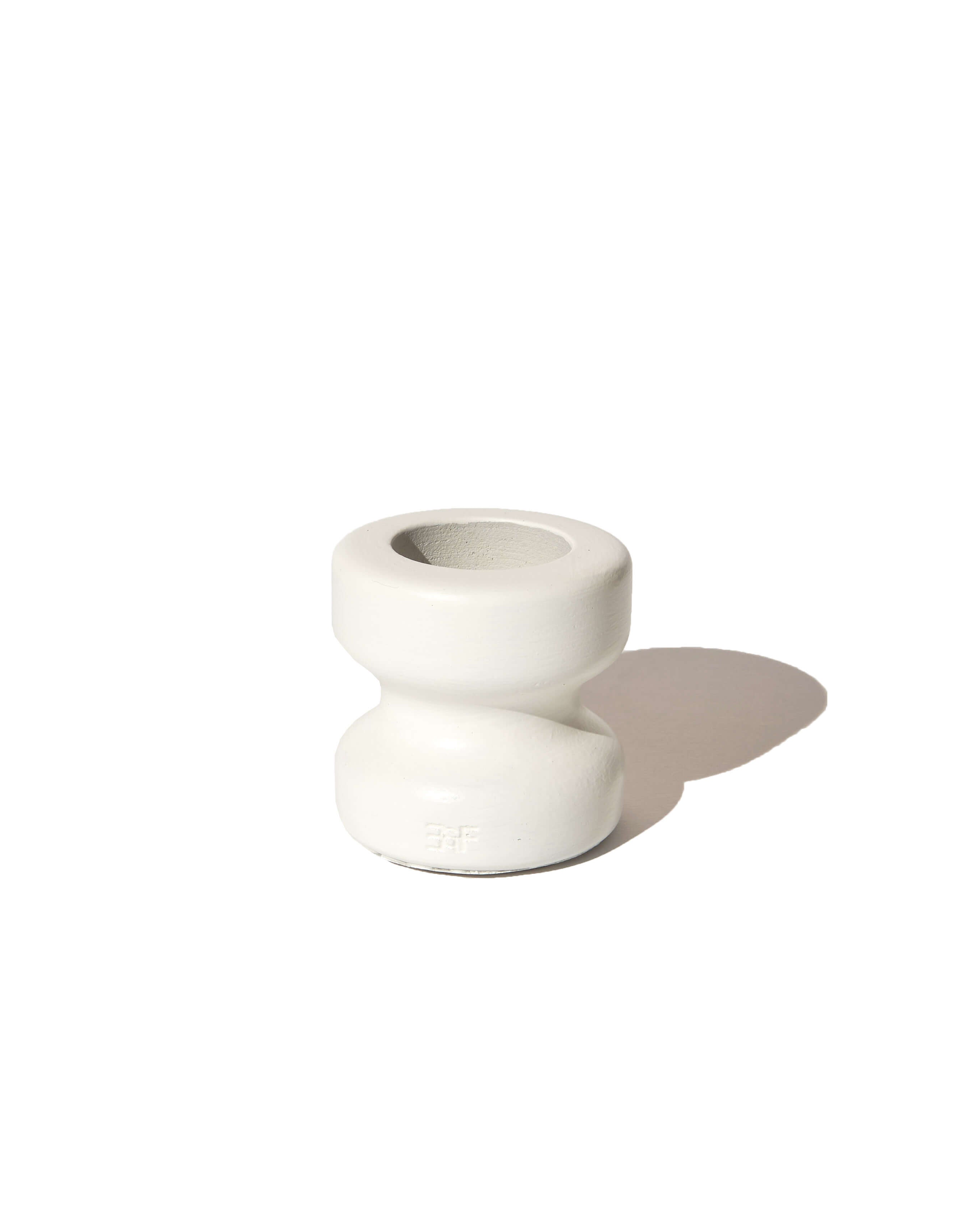 Aurora Duel Candle Holder, Small  - Cream