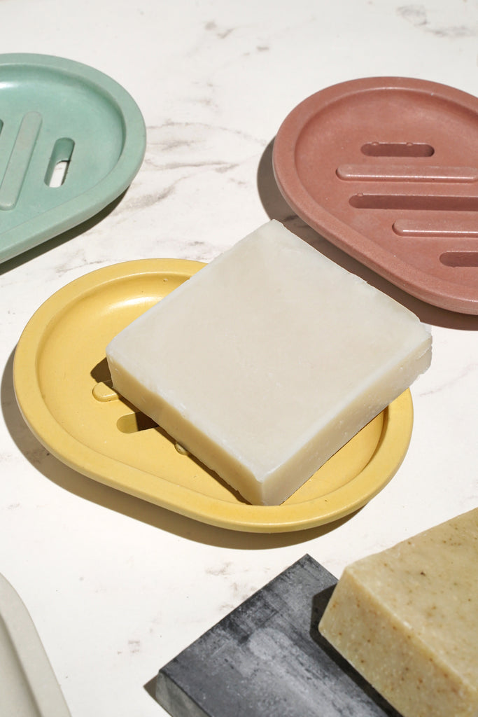 Concrete Soap Dish - Canary