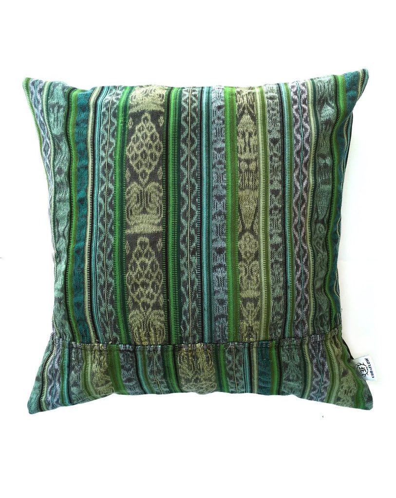 Dark Olive Green Vintage Corte Accent Pillow - Luna