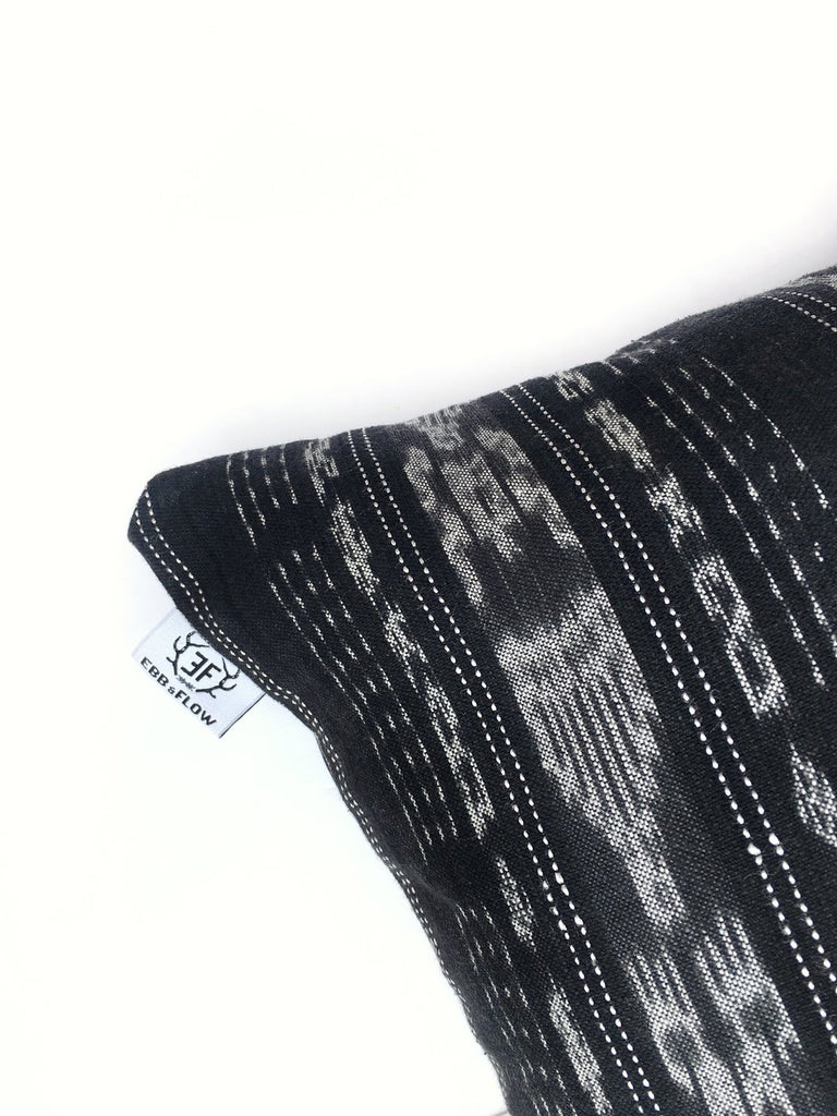 Dark Slate Gray Vintage Corte Accent Pillow - Nala