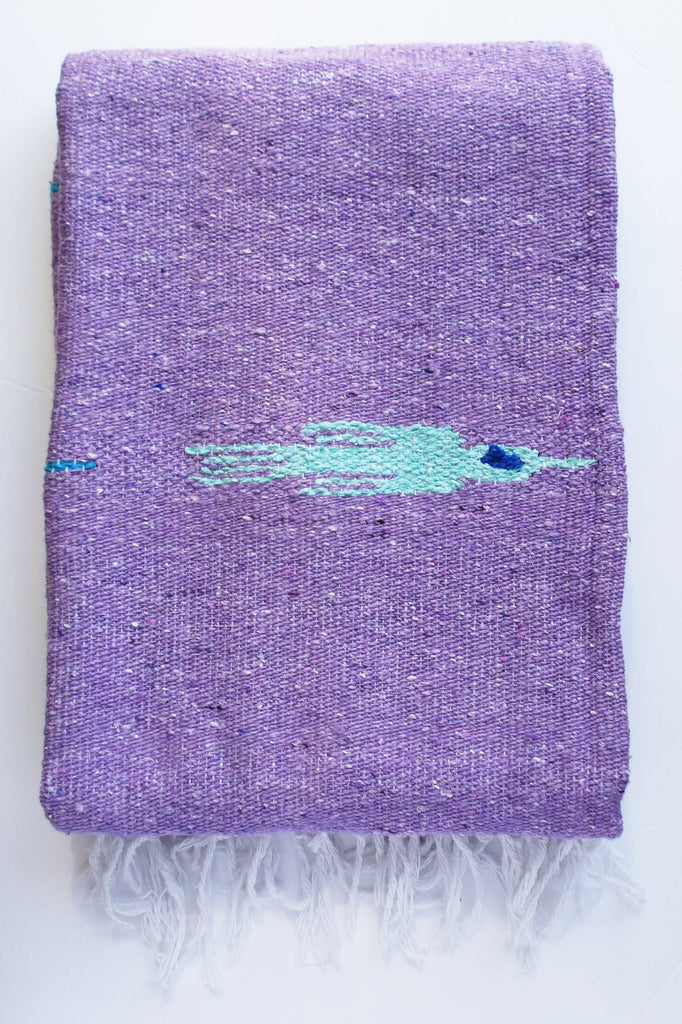 Light Slate Gray Thunderbird Blanket | Lavender