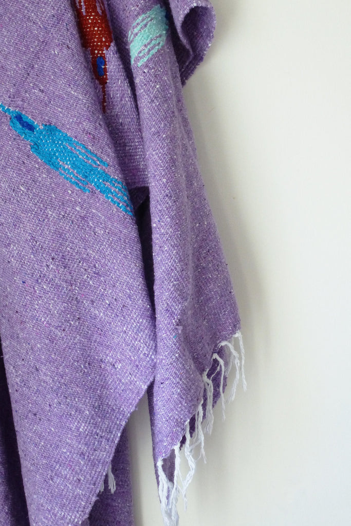 Slate Gray Thunderbird Blanket | Lavender